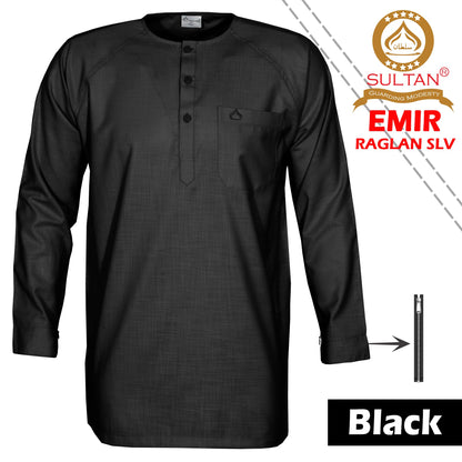 SULTAN KURTA - EMIR - RAGLAN SLEEVE - ROUND NECK - FULL SLEEVE WITH ZIP