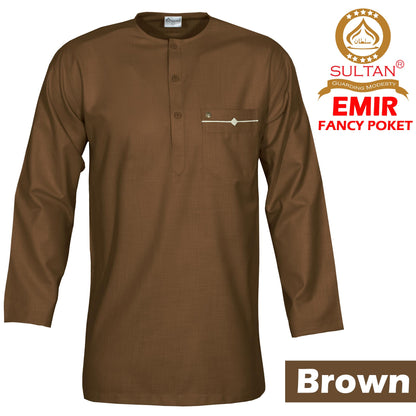 SULTAN KURTA - FANCY EMIR - ROUND NECK / FULL SLEEVE