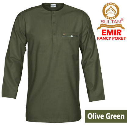 SULTAN KURTA - FANCY EMIR - ROUND NECK / FULL SLEEVE