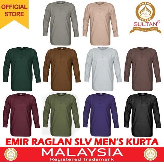 SULTAN KURTA - EMIR - RAGLAN SLEEVE - ROUND NECK - FULL SLEEVE WITH ZIP