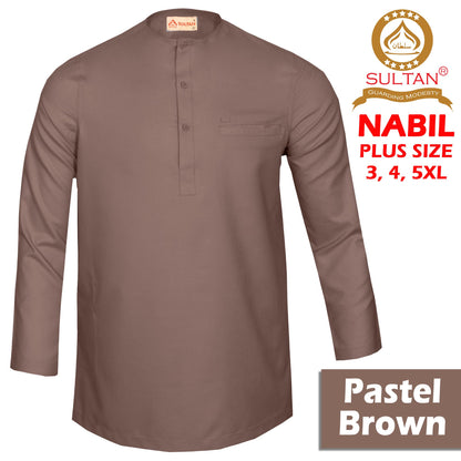 SULTAN KURTA - NABIL PLUS SIZE - ROUND NECK FULL SLEEVES (BIG SIZE)