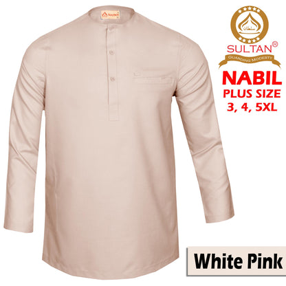 SULTAN KURTA - NABIL PLUS SIZE - ROUND NECK FULL SLEEVES (BIG SIZE)