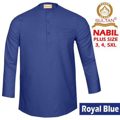 SULTAN KURTA - NABIL PLUS SIZE - ROUND NECK FULL SLEEVES (BIG SIZE)