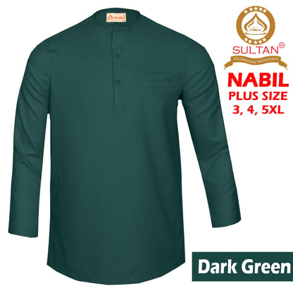 SULTAN KURTA - NABIL PLUS SIZE - ROUND NECK FULL SLEEVES (BIG SIZE)