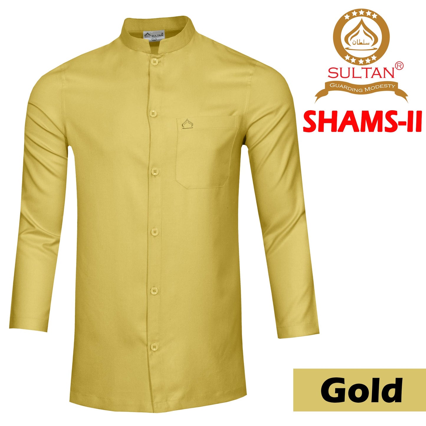 SULTAN KURTA SHAMS II- BAJU RAIHAN COLLAR FULL SLEEVE